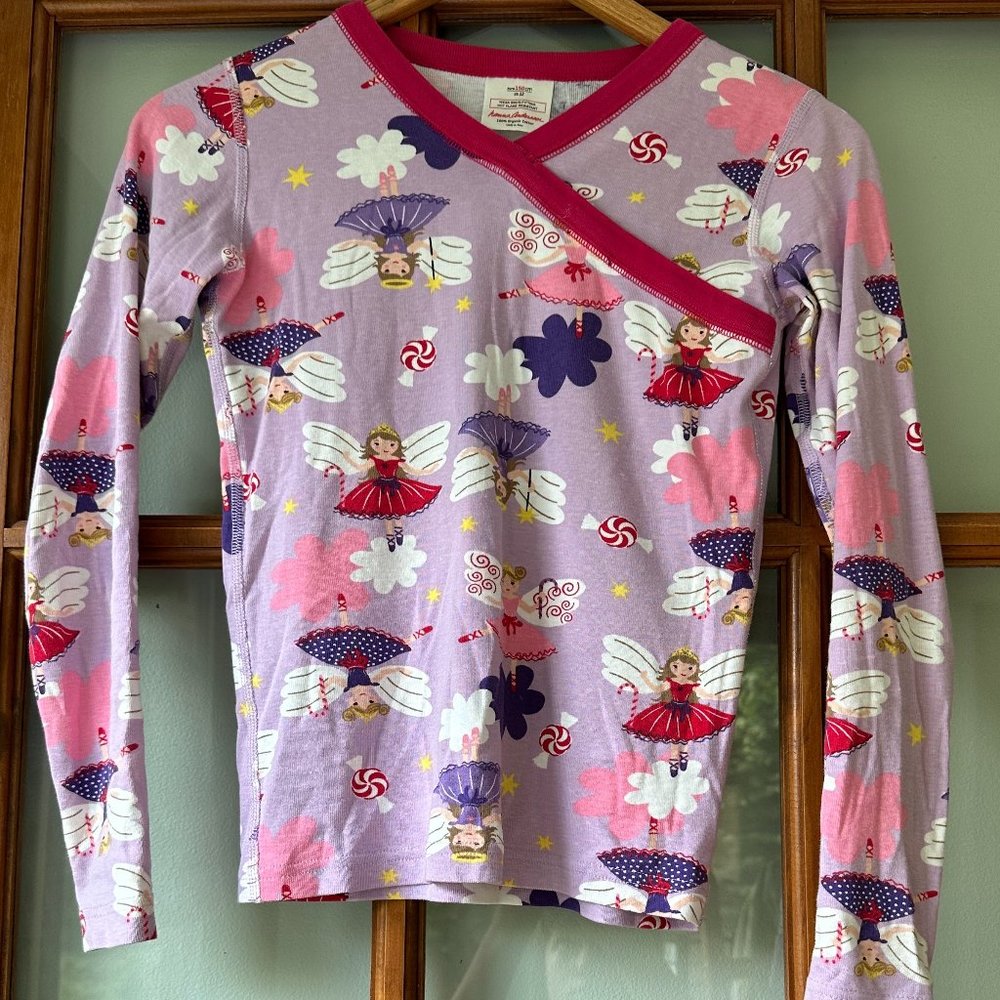 Hanna Andersson Christmas Sugar Plum Fairy Pajama Set Size 12